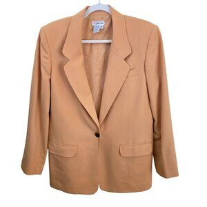 Talbots Vintage Classic Worsted Wool Made In USA  Single Breasted Blazer Size 10